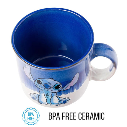Silver Buffalo Disney Lilo & Stitch Ohana Means Family Camper Mug, 20oz