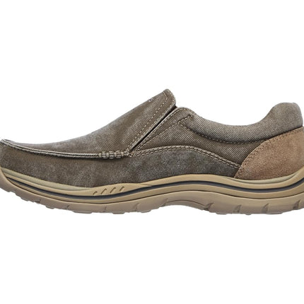 Skechers Men's Expected-Avillo Loafer, Khaki, 12 UK