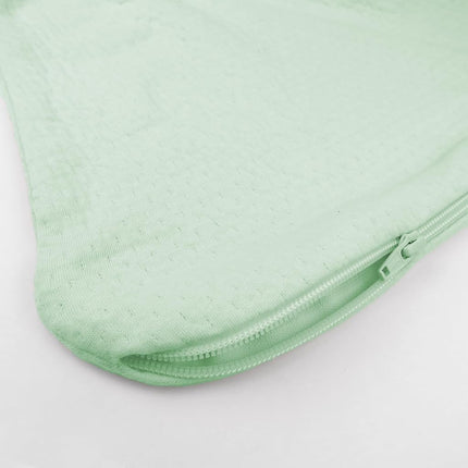 Manta portátil HonestBaby para bebé, con cremallera frontal estándar, 100 % algodón orgánico para bebés, niños y niñas, color salvia, talla pequeña