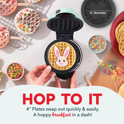 Disney | DASH Removable Ceramic Waffle Plates 2-Pack for the MultiMaker® Mini Maker System (Winnie & Piglet)