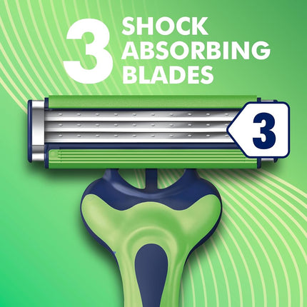 Gillette Sensor3 Sensitive Men's Disposable Razor, 12 Razors
