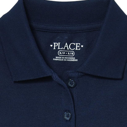The Children's Place Girls' Long Sleeve Pique Polo