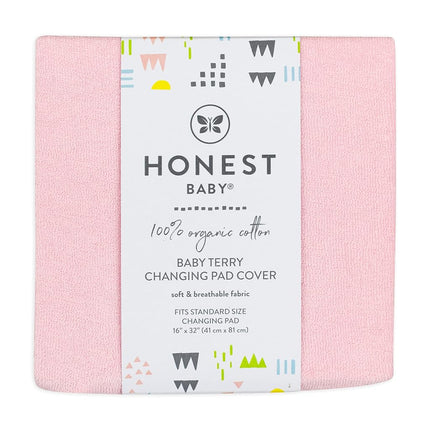 HonestBaby unisex baby Organic Cotton Changing Pad Cover and Toddler Sleepers, Light Pink, One Size US, Light Pink, 1 Count (Pack of 1)
