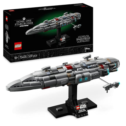 LEGO Star Wars 75405 Home One Starcruiser Building Set for Adults, Collectible Build-and-Display Starship Model with a Stand, Birthday Gift Idea for Men, Women and Teenage Fans of Return of The Jedi