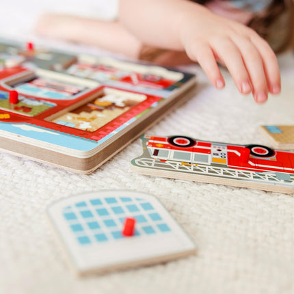 Around the Fire Station Sound Puzzle [Toy] [May 18, 2016] Melissa & Doug