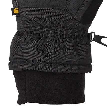 Carhartt Men's WP Waterproof Insulated Mitt Cold Weather Gloves, Black/Grey, XL