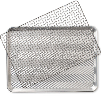Nordic Ware Prism Half Sheet with Oven Safe Grid, 