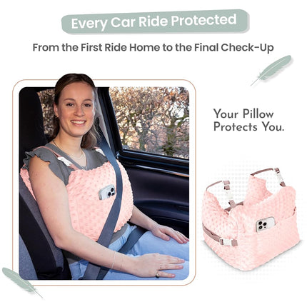 MOYOAMA Post Mastectomy Pillow - Recovery After Breast Cancer Surgery, Breast Augmentation - Lightweight Post Surgery Pillow with 4 Built-in Pockets to Support Healing - Breast Cancer Gifts for Women