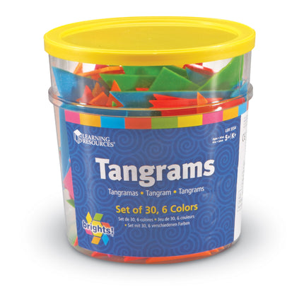 Learning Resources Brights! Tangrams (Set of 30)