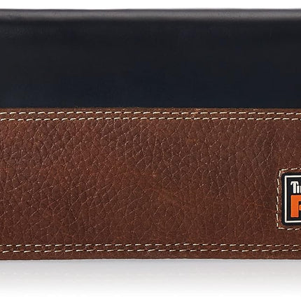 Cartera Timberland PRO de piel RFID larga tipo rodeo para hombre con RFID, color teca, talla única, Reino Unido