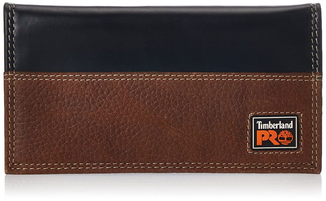 Timberland PRO mens Rfid Leather Long Bifold Rodeo