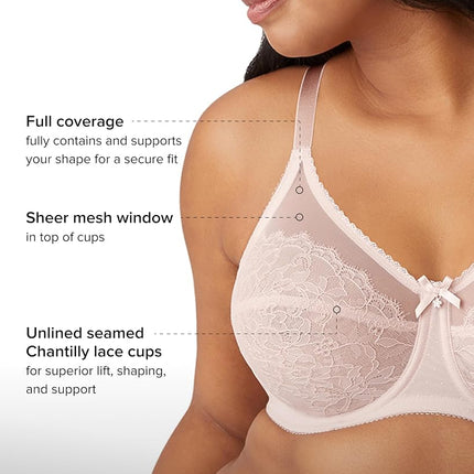 Wacoal womens855186Retro Chic Full Figure Underwire Bra Bra - Beige - 36F