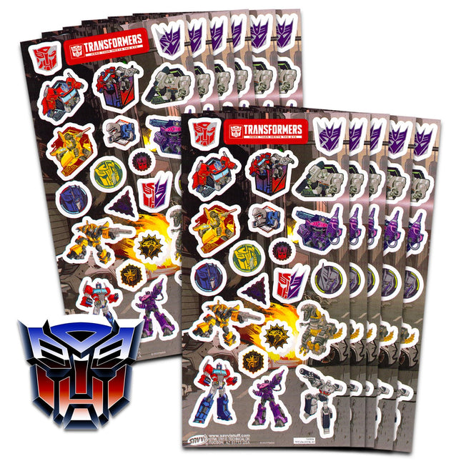 Transformers Party Favors Bundle - 12 Pack Sticker