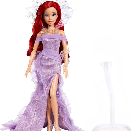 Mattel Disney Collector Ariel The Little Mermaid Doll with Display Stand, Inspired by Disney Movie 35th Anniversary