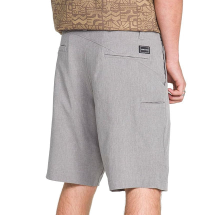 Volcom Men's Kerosene 21" Hybrid Chino Shorts, Heather Grey, 32