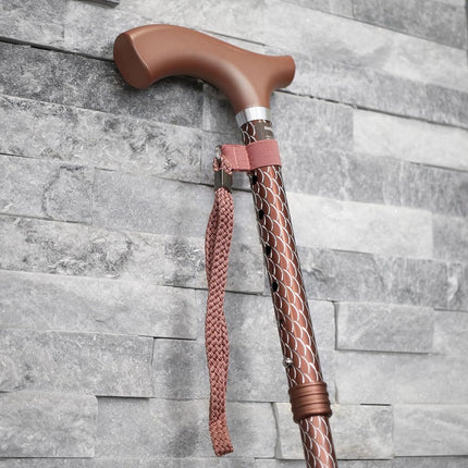 Bâton de marche pliant et réglable Switch Stick en or rose de luxe gravé