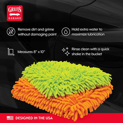 Griot's Garage Microfiber Wash Pads, Standard (Set of 2)