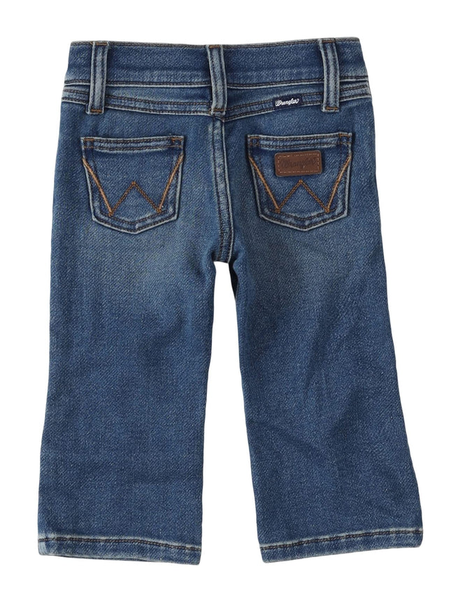 Wrangler Baby Boys' Five Pocket Boot Cut Jean, Ropin', 24 Months