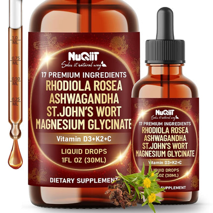 17in1 Rhodiola Rosea Liquid Drops Tincture w/Ashwa