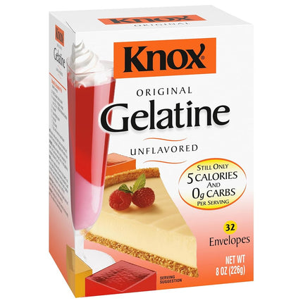 Knox Original Unflavoured Gelatine 32 Envelopes 226g