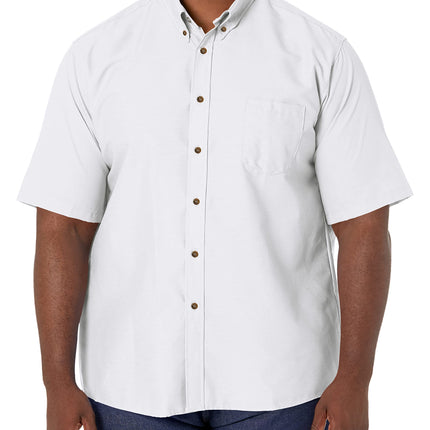Red Kap Men's Size RK Poplin Dress Shirt, White, X