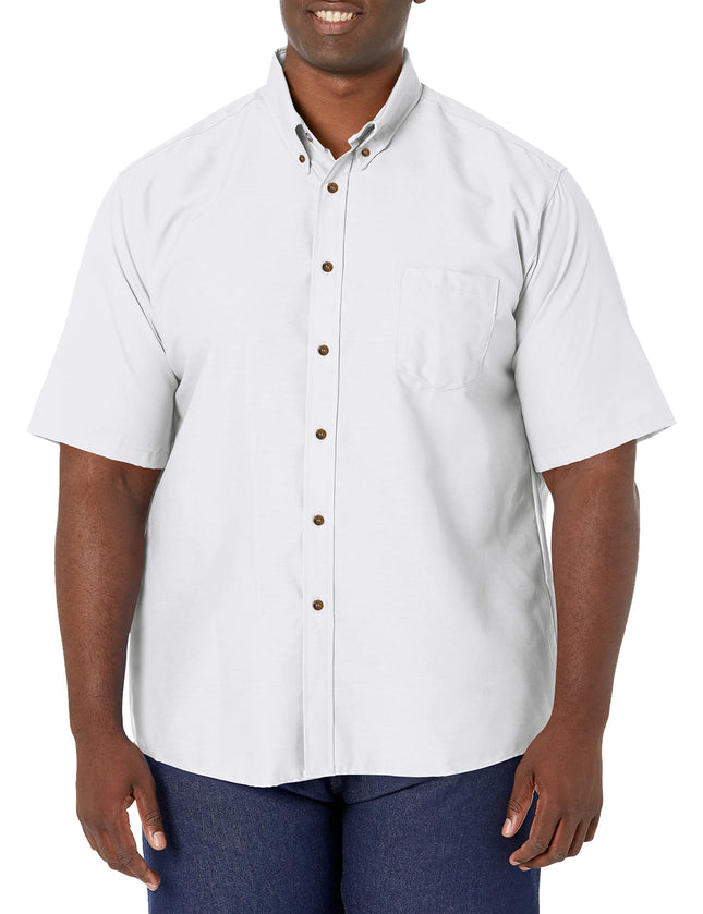 Red Kap Men's Size RK Poplin Dress Shirt, White, X