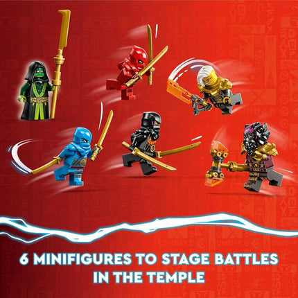 LEGO NINJAGO Temple of The Dragon Energy Cores 71795, Building Toy with a NINJAGO Temple and 6 Minifigures Including Cole, Kai and NYA' Gift for Kids Ages 8+ Who Love Buildable Ninja Playsets
