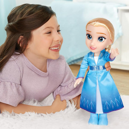 Disney Frozen 2 Elsa Travel Doll 14 Inches Tall Multicolor