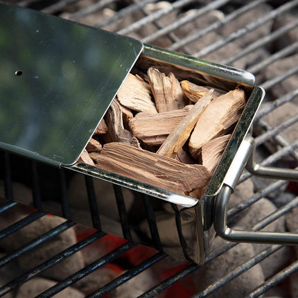 Smoking Chips - (Bourbon Soaked Oak) Kiln Dried, 100% Natural Coarse Wood Smoker Shavings - 2lb Barbecue Chips