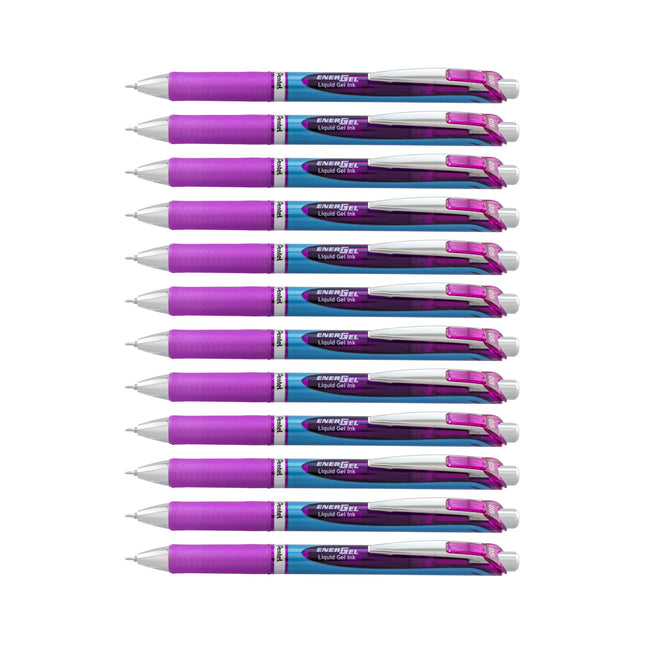 Pentel EnerGel Xm BLN75 0.5mm Violet (Pack of 12)