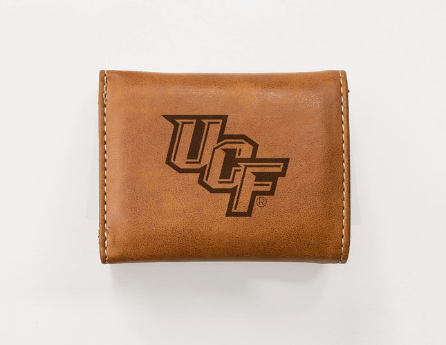 Rico Industries NCAA UCF Knights Laser Engraved Trifold Wallet