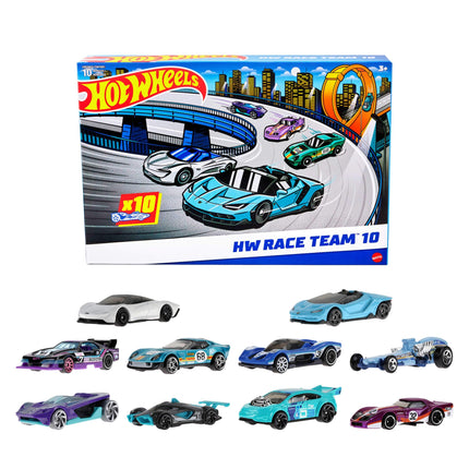 Hot Wheels 10-Pack of Toy Race Cars (Styles May Va
