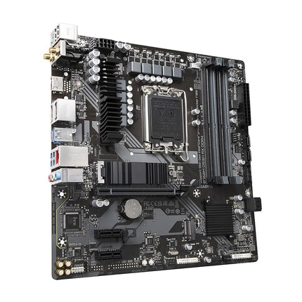 GIGABYTE B760M DS3H AX DDR4 (LGA 1700/ Intel/ B760/ M-ATX/ DDR4/ 2* M.2/ PCIe 4.0/ USB 3.2 Gen 2 Type-C/WiFi 6E/ 2.5GbE LAN/Q-Flash Plus/PCIe EZ-Latch/Gaming Motherboard)
