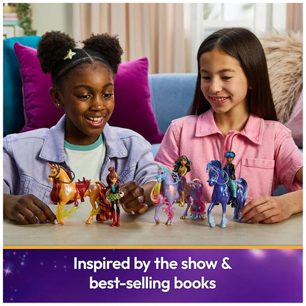 Unicorn Academy, Layla & Glacier Power of Friendship Set, Easter Gifts Idea, Dolls & Unicorn Toys, Includes Translucent Saddle & 2 Power Accessories, Metallic