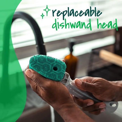 Scotch-Brite Dishwands: soap control scrub dots heavy duty dishwand (Green)