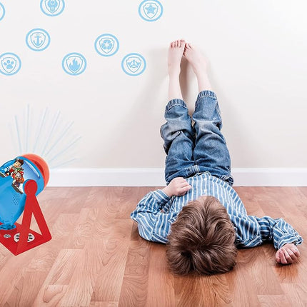 LEXiBOOK Paw Patrol - My Stories Brought to Light - Story Projector with Sounds, Timer and Booklet, Blue/red
