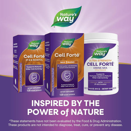 Enzymatic Therapy Cell Forte Max-3, 120 Vegetarian Capsules, (Pack of 1)