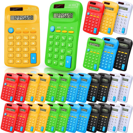 30 Pack Pocket Calculator Small Battery Powered Bu