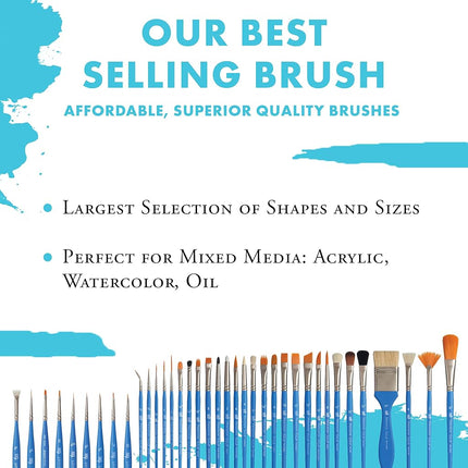 Princeton Select Artiste Filbert Paintbrush, Synthetic, Wood, Multicolor, Size 8