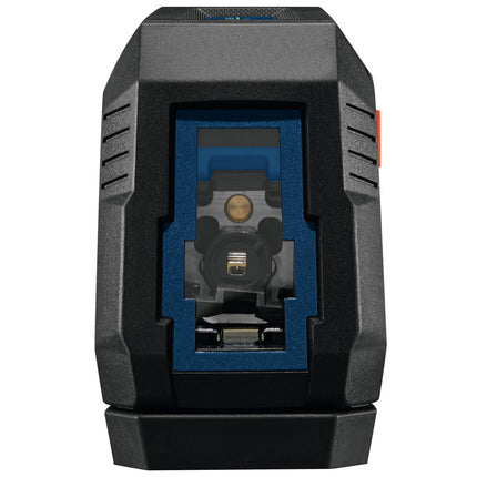 BOSCH GLL50-20G Láser autonivelante de líneas cruzadas con rayo verde de 50 pies, incluye soporte magnético integrado, 2 baterías AA y bolsa suave