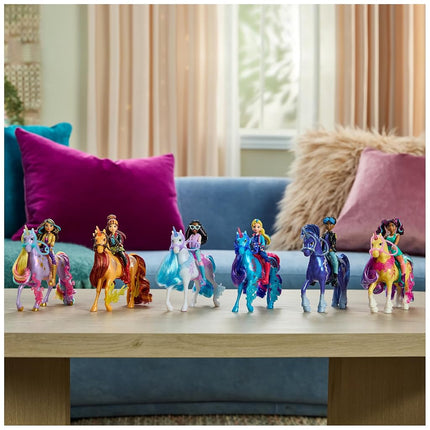 Unicorn Academy, Isabel & River Power of Friendship Set with Translucent Saddle and 2 Power Accessories, Dolls and Unicorn Toys for Girls Aged 4 and up, Metallic
