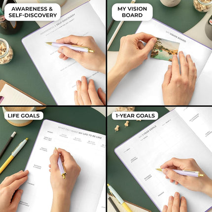 Clever Fox Planner PRO Hourly, Undated Weekly & Monthly, Lavender