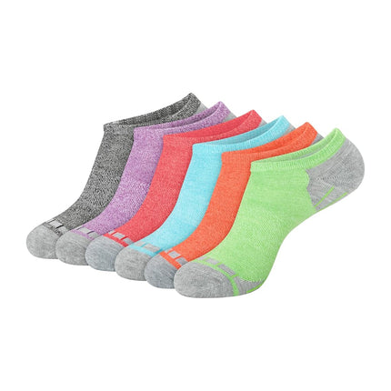 Hanes Womens Cool Comfort Sport 6-Pack No Show Socks, 5-9, Assorted
