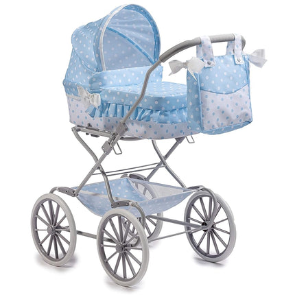 JC Toys | Berenguer Boutique | Royal Pram in Blue | Ages 3+