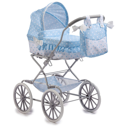JC Toys | Berenguer Boutique | Royal Pram in Blue 