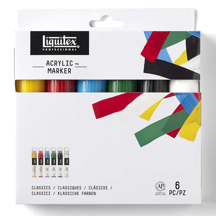 Liquitex 6-Piece Professional Paint Wide Marker Set
