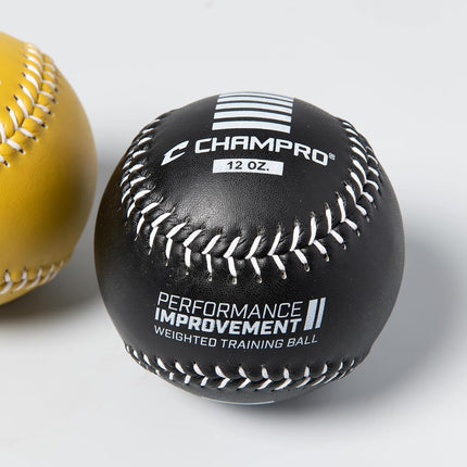 Champro Weighted Training Softball Set YELLOW, BLACK,12-Inch