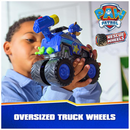 Paw Patrol: Rescue Wheels Chase�s Cruiser, Toy Truck with Projectile Launcher and Collectible Action Figure, Kids� Toys for Boys & Girls Ages 3 and up