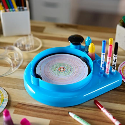 Crayola Spin & Spiral Art Station, Spin Art Machine, Arts & Crafts for Kids Ages 6, 7, 8, 9