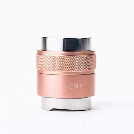 CREMA Coffee Products 39.25mm Hand Tamper & Coffee Distributor for Flair | Compatible w/Classic, Signature, & Neo | Double-Sided, Adjustable Depth Tool | 304 Stainless Steel | Rose Gold